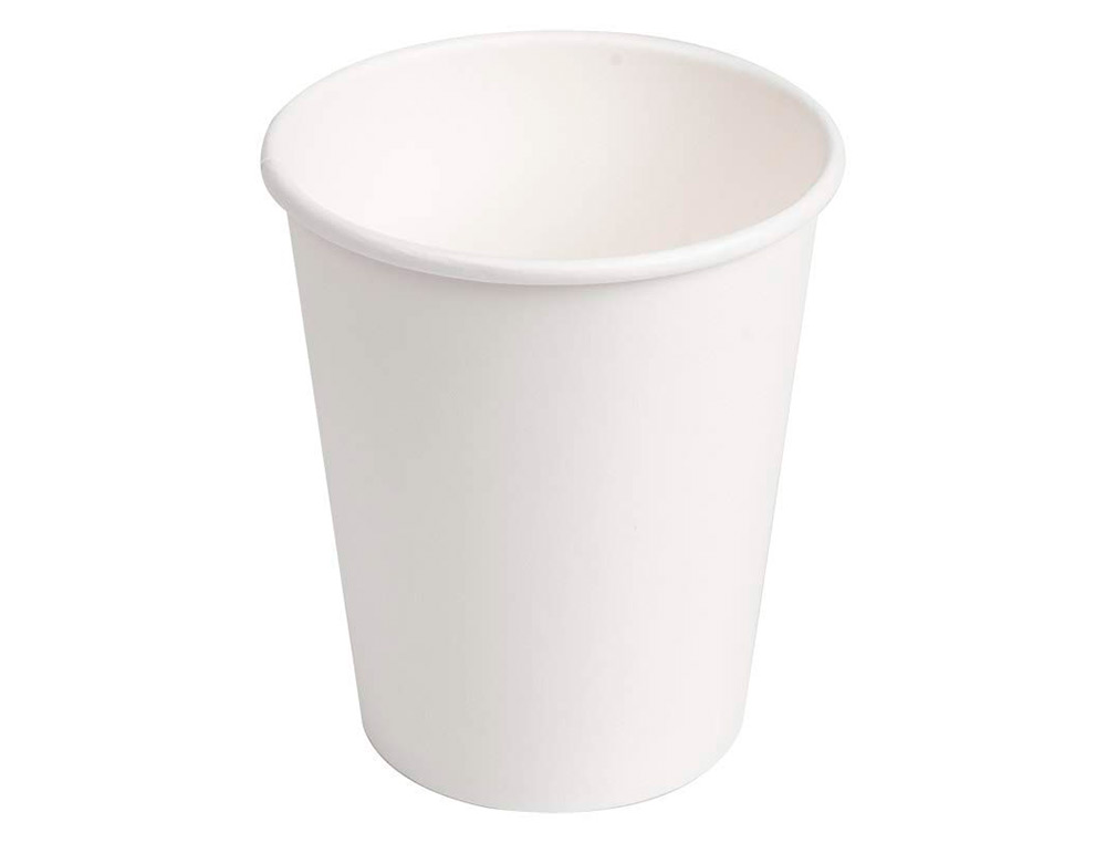 VASO DE CARTON BIODEGRADABLE BLANCO 400 ML PAQUETE DE 40 UNIDADES